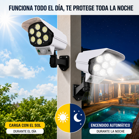 foco solar tipo camara