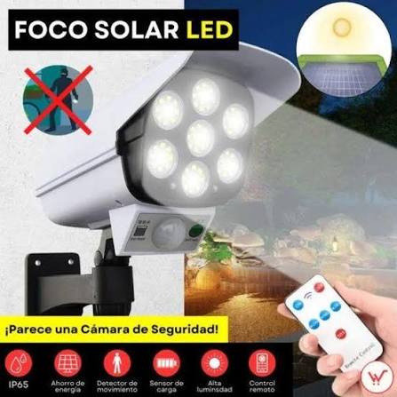 foco solar tipo camara